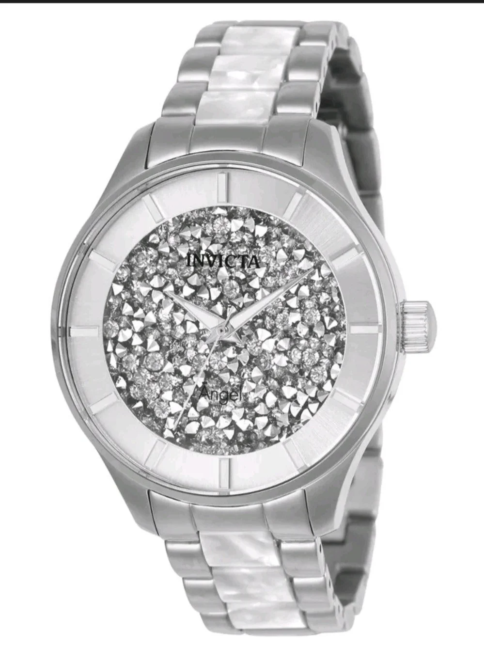 Invicta Silver Crystal Dial Women's Bracelet Watch